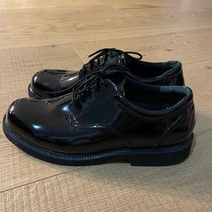 Academy Oxford Thorogood Black Gloss/Patent Work Shoes W11 - M9